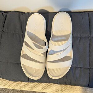 Unworn Crocs sandals size 8W
